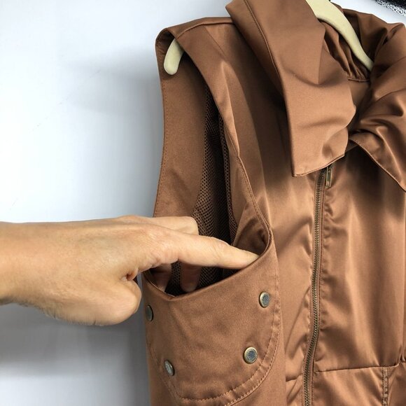 Onyx Copper Bronze Full Zip up Vest size L - Picture 7 of 16